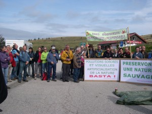 Manifestation pied du Hohneck